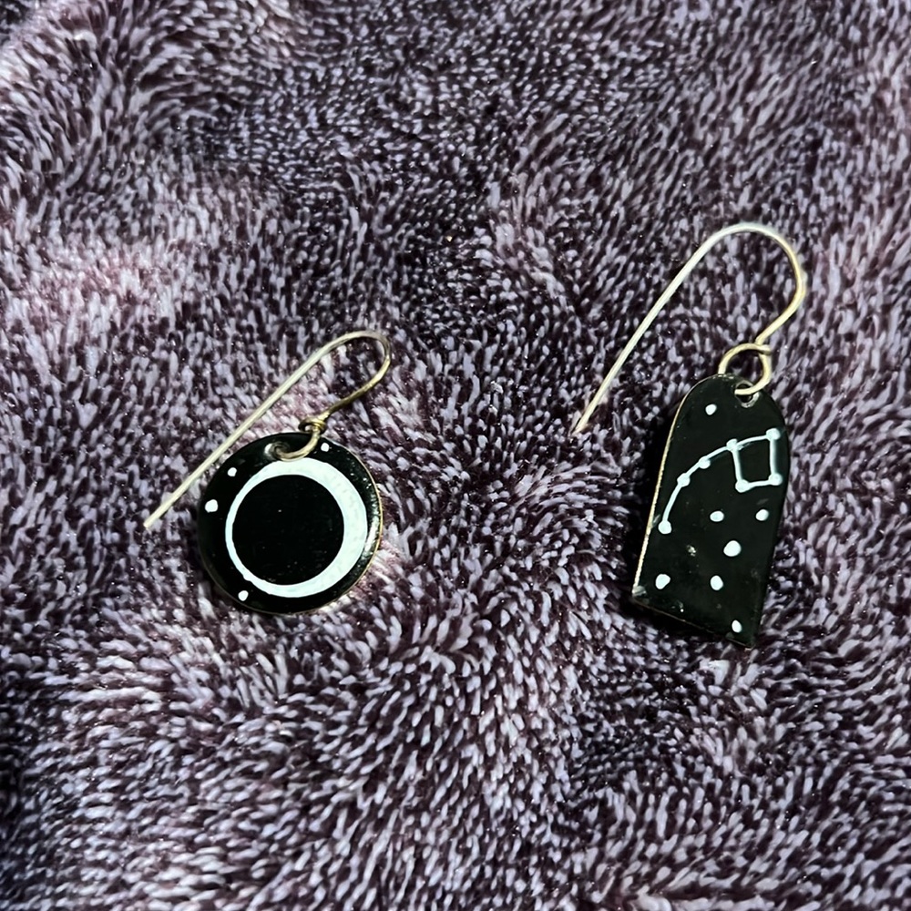 Earrings by local artist.